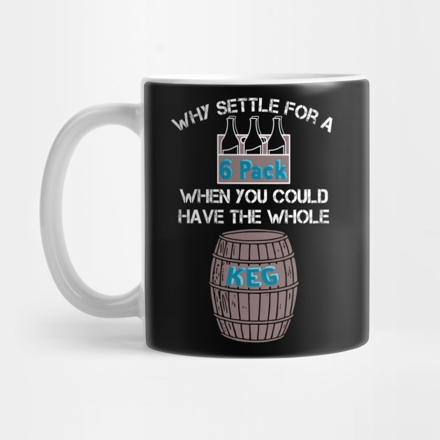 Why Settle for a 6-Pack when you could have the Whole Keg (White Text) by ObscureDesigns